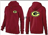 Womens Green Bay Packers Team Logo 2015 Full Zip Hoodie-70,baseball caps,new era cap wholesale,wholesale hats