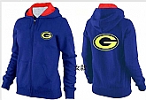 Womens Green Bay Packers Team Logo 2015 Full Zip Hoodie-75,baseball caps,new era cap wholesale,wholesale hats