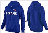 Womens Houston Texans Team Logo 2015 Full Zip Hoodie-10,baseball caps,new era cap wholesale,wholesale hats