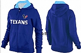 Womens Houston Texans Team Logo 2015 Full Zip Hoodie-15,baseball caps,new era cap wholesale,wholesale hats