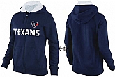 Womens Houston Texans Team Logo 2015 Full Zip Hoodie-16,baseball caps,new era cap wholesale,wholesale hats