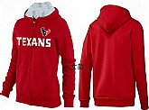 Womens Houston Texans Team Logo 2015 Full Zip Hoodie-19,baseball caps,new era cap wholesale,wholesale hats