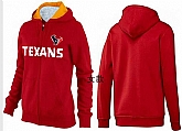 Womens Houston Texans Team Logo 2015 Full Zip Hoodie-20,baseball caps,new era cap wholesale,wholesale hats