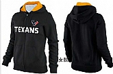 Womens Houston Texans Team Logo 2015 Full Zip Hoodie-26,baseball caps,new era cap wholesale,wholesale hats