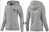 Womens Houston Texans Team Logo 2015 Full Zip Hoodie-27,baseball caps,new era cap wholesale,wholesale hats