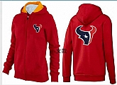 Womens Houston Texans Team Logo 2015 Full Zip Hoodie-48,baseball caps,new era cap wholesale,wholesale hats