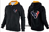 Womens Houston Texans Team Logo 2015 Full Zip Hoodie-58,baseball caps,new era cap wholesale,wholesale hats