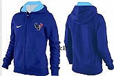 Womens Houston Texans Team Logo 2015 Full Zip Hoodie-65,baseball caps,new era cap wholesale,wholesale hats