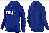 Womens Indianapolis Colts Team Logo 2015 Full Zip Hoodie-10,baseball caps,new era cap wholesale,wholesale hats
