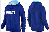 Womens Indianapolis Colts Team Logo 2015 Full Zip Hoodie-15,baseball caps,new era cap wholesale,wholesale hats