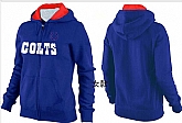 Womens Indianapolis Colts Team Logo 2015 Full Zip Hoodie-25,baseball caps,new era cap wholesale,wholesale hats