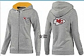 Womens Kansas City Chiefs Team Logo 2015 Full Zip Hoodie-61,baseball caps,new era cap wholesale,wholesale hats