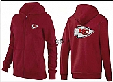 Womens Kansas City Chiefs Team Logo 2015 Full Zip Hoodie-65,baseball caps,new era cap wholesale,wholesale hats