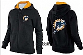 Womens Miami Dolphins Team Logo 2015 Full Zip Hoodie-58,baseball caps,new era cap wholesale,wholesale hats