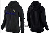 Womens Minnesota Vikings Team Logo 2015 Full Zip Hoodie-12,baseball caps,new era cap wholesale,wholesale hats