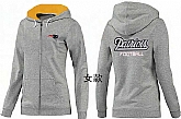 Womens New England Patriots Team Logo 2015 Full Zip Hoodie-38,baseball caps,new era cap wholesale,wholesale hats