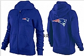 Womens New England Patriots Team Logo 2015 Full Zip Hoodie-39,baseball caps,new era cap wholesale,wholesale hats