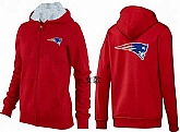 Womens New England Patriots Team Logo 2015 Full Zip Hoodie-40,baseball caps,new era cap wholesale,wholesale hats