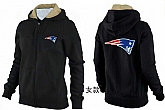 Womens New England Patriots Team Logo 2015 Full Zip Hoodie-45,baseball caps,new era cap wholesale,wholesale hats