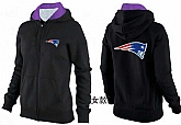Womens New England Patriots Team Logo 2015 Full Zip Hoodie-46,baseball caps,new era cap wholesale,wholesale hats