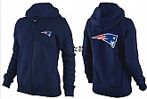 Womens New England Patriots Team Logo 2015 Full Zip Hoodie-49,baseball caps,new era cap wholesale,wholesale hats