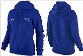 Womens New England Patriots Team Logo 2015 Full Zip Hoodie-58,baseball caps,new era cap wholesale,wholesale hats