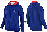 Womens New England Patriots Team Logo 2015 Full Zip Hoodie-66,baseball caps,new era cap wholesale,wholesale hats