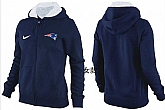 Womens New England Patriots Team Logo 2015 Full Zip Hoodie-73,baseball caps,new era cap wholesale,wholesale hats