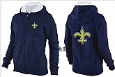 Womens New Orleans Saints Team Logo 2015 Full Zip Hoodie-27,baseball caps,new era cap wholesale,wholesale hats