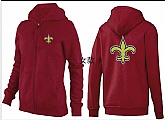 Womens New Orleans Saints Team Logo 2015 Full Zip Hoodie-29,baseball caps,new era cap wholesale,wholesale hats