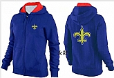 Womens New Orleans Saints Team Logo 2015 Full Zip Hoodie-34,baseball caps,new era cap wholesale,wholesale hats