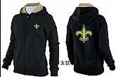 Womens New Orleans Saints Team Logo 2015 Full Zip Hoodie-36,baseball caps,new era cap wholesale,wholesale hats