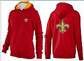 Womens New Orleans Saints Team Logo 2015 Full Zip Hoodie-39,baseball caps,new era cap wholesale,wholesale hats