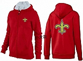 Womens New Orleans Saints Team Logo 2015 Full Zip Hoodie-40,baseball caps,new era cap wholesale,wholesale hats