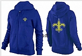 Womens New Orleans Saints Team Logo 2015 Full Zip Hoodie-41,baseball caps,new era cap wholesale,wholesale hats