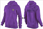 Womens New Orleans Saints Team Logo 2015 Full Zip Hoodie-47,baseball caps,new era cap wholesale,wholesale hats