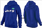 Womens New York Jets Team Logo 2015 Full Zip Hoodie-10,baseball caps,new era cap wholesale,wholesale hats