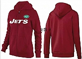 Womens New York Jets Team Logo 2015 Full Zip Hoodie-14,baseball caps,new era cap wholesale,wholesale hats