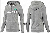 Womens New York Jets Team Logo 2015 Full Zip Hoodie-17,baseball caps,new era cap wholesale,wholesale hats