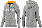 Womens New York Jets Team Logo 2015 Full Zip Hoodie-18,baseball caps,new era cap wholesale,wholesale hats