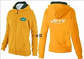 Womens New York Jets Team Logo 2015 Full Zip Hoodie-29,baseball caps,new era cap wholesale,wholesale hats