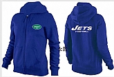 Womens New York Jets Team Logo 2015 Full Zip Hoodie-33,baseball caps,new era cap wholesale,wholesale hats