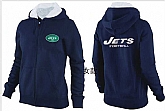 Womens New York Jets Team Logo 2015 Full Zip Hoodie-35,baseball caps,new era cap wholesale,wholesale hats
