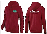 Womens New York Jets Team Logo 2015 Full Zip Hoodie-37,baseball caps,new era cap wholesale,wholesale hats