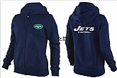 Womens New York Jets Team Logo 2015 Full Zip Hoodie-40,baseball caps,new era cap wholesale,wholesale hats