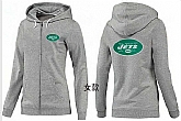 Womens New York Jets Team Logo 2015 Full Zip Hoodie-44,baseball caps,new era cap wholesale,wholesale hats