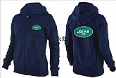 Womens New York Jets Team Logo 2015 Full Zip Hoodie-57,baseball caps,new era cap wholesale,wholesale hats