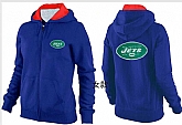 Womens New York Jets Team Logo 2015 Full Zip Hoodie-59,baseball caps,new era cap wholesale,wholesale hats