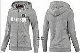 Womens Oakland Raiders Team Logo 2015 Full Zip Hoodie-17,baseball caps,new era cap wholesale,wholesale hats