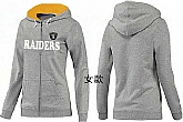 Womens Oakland Raiders Team Logo 2015 Full Zip Hoodie-18,baseball caps,new era cap wholesale,wholesale hats